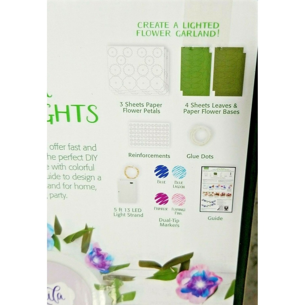 Crayola Signature Make Your Own Flower String Lights Kit DIY Flower Crafts NEW - Picture 5 of 8